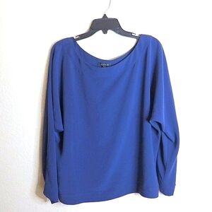 St. John crew neck long sleeve business casual blouse women's Sz L